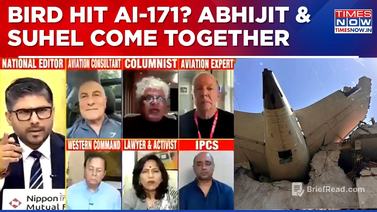 Abhijit Iyer Mitra & Suhel Seth Come Together, Explain What Could Have Gone Wrong  With AI-171 Plane