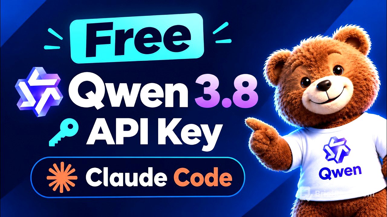 Use Qwen 3.8 Flash for FREE in Claude Code (FREE API Key)