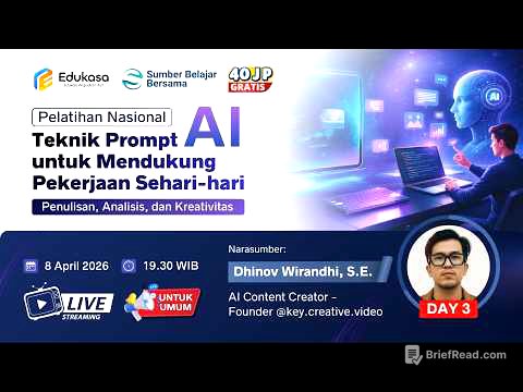 DAY 3 Pelatihan Teknik Prompt AI untuk Mendukung Pekerjaan Harian: Penulisan, Analisis & Kreativitas