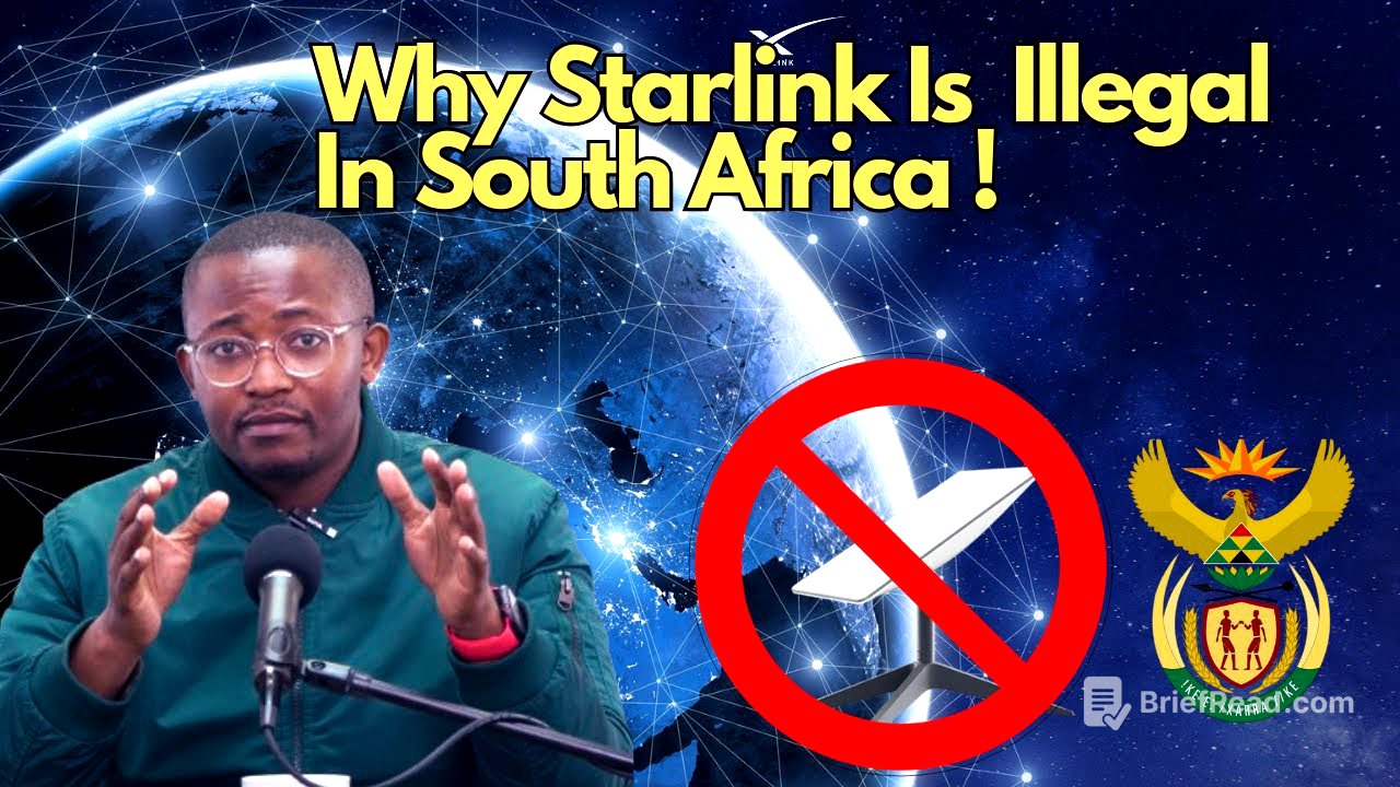 WHY STARLINK IS ILLEGAL IN SOUTH AFRICA!