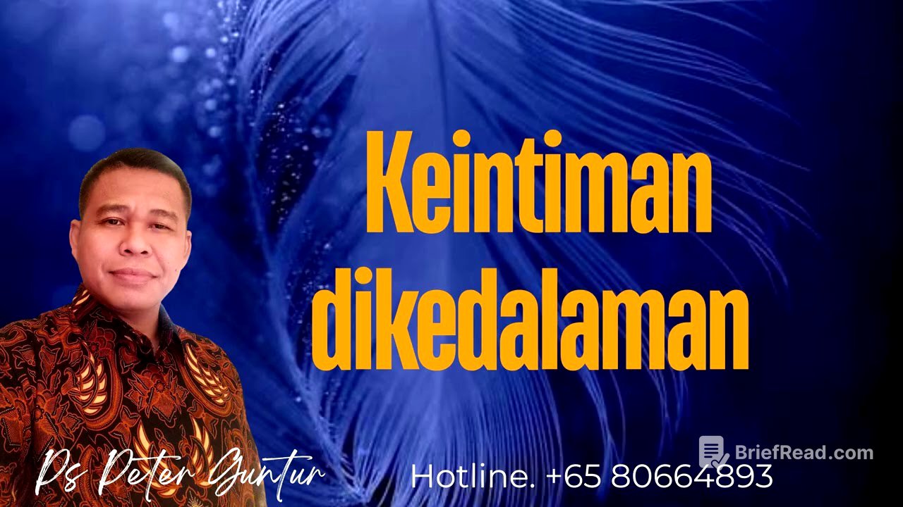 KEINTIMAN DIKEDALAMAN - PETER GUNTUR