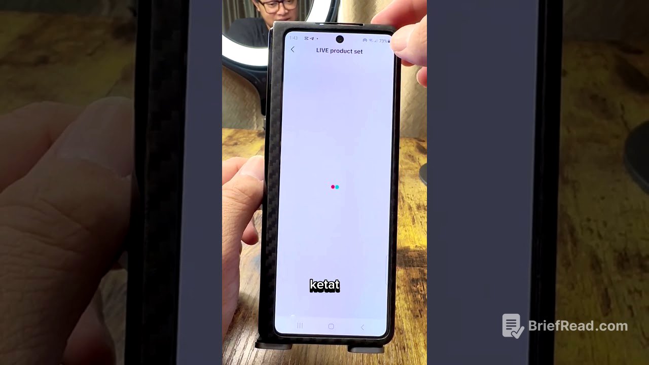 setting produk untuk Live