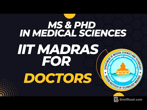 MS & PHD FOR DOCTORS AT IITM 2023 | BS IN MEDICAL SCIENCES | MEDICAL SCIENCES DEPARTMENT IIT MADRAS