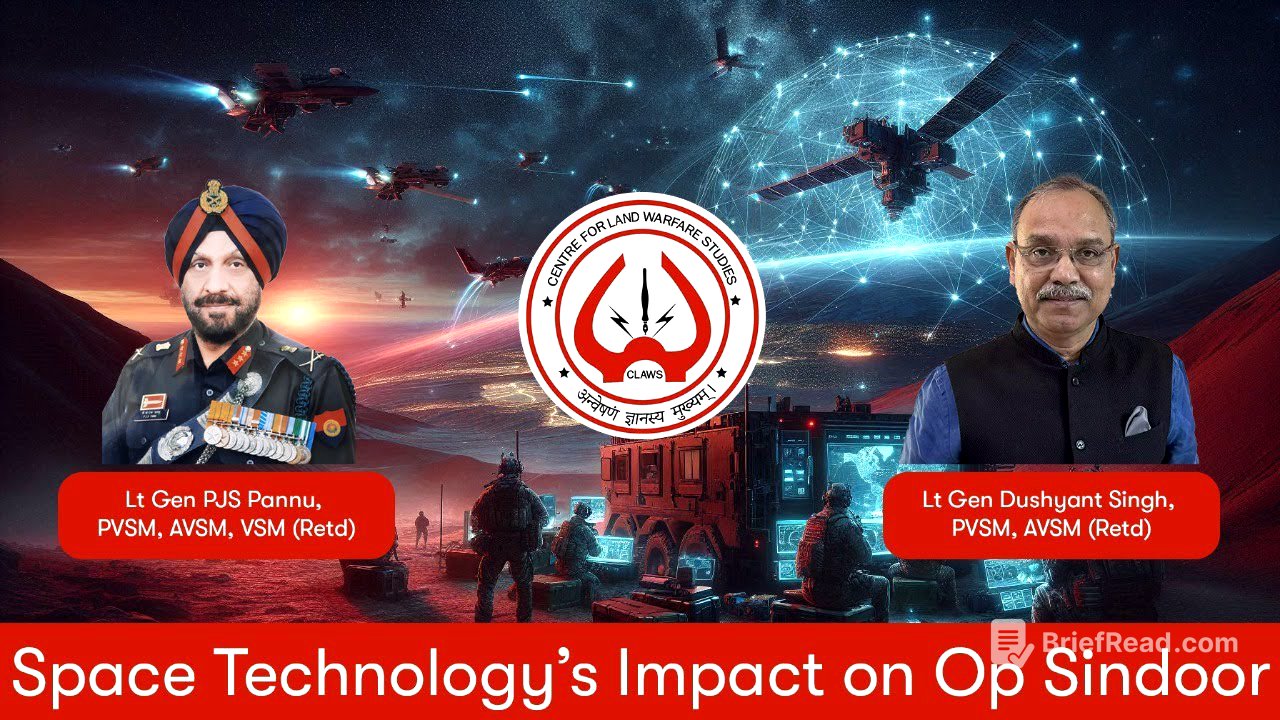 Space Technology’s Impact on Op Sindoor | Lt Gen Dushyant Singh (Retd), Lt Gen PJS Pannu (Retd)