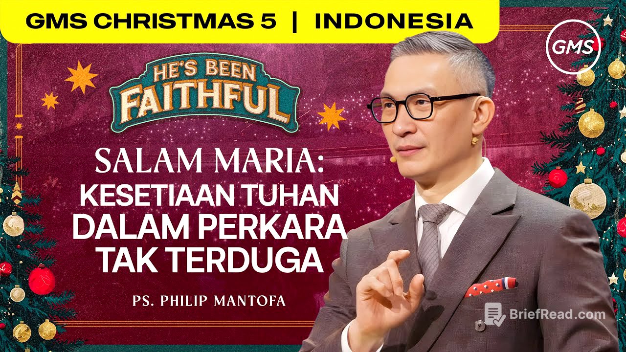 Salam Maria : Kesetiaan Tuhan Dalam Perkara Tak Terduga - Ps. Philip Mantofa (GMS Church)