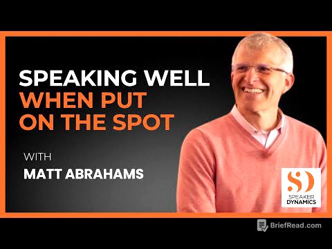 Speaking Well When Put On The Spot with Matt Abrahams