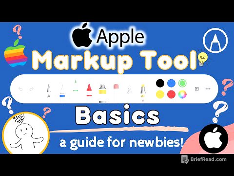 Apple Markup Tool 2024 Tutorial -  Basics guide to use  Apple pencil. Learn to use the Eraser tool.