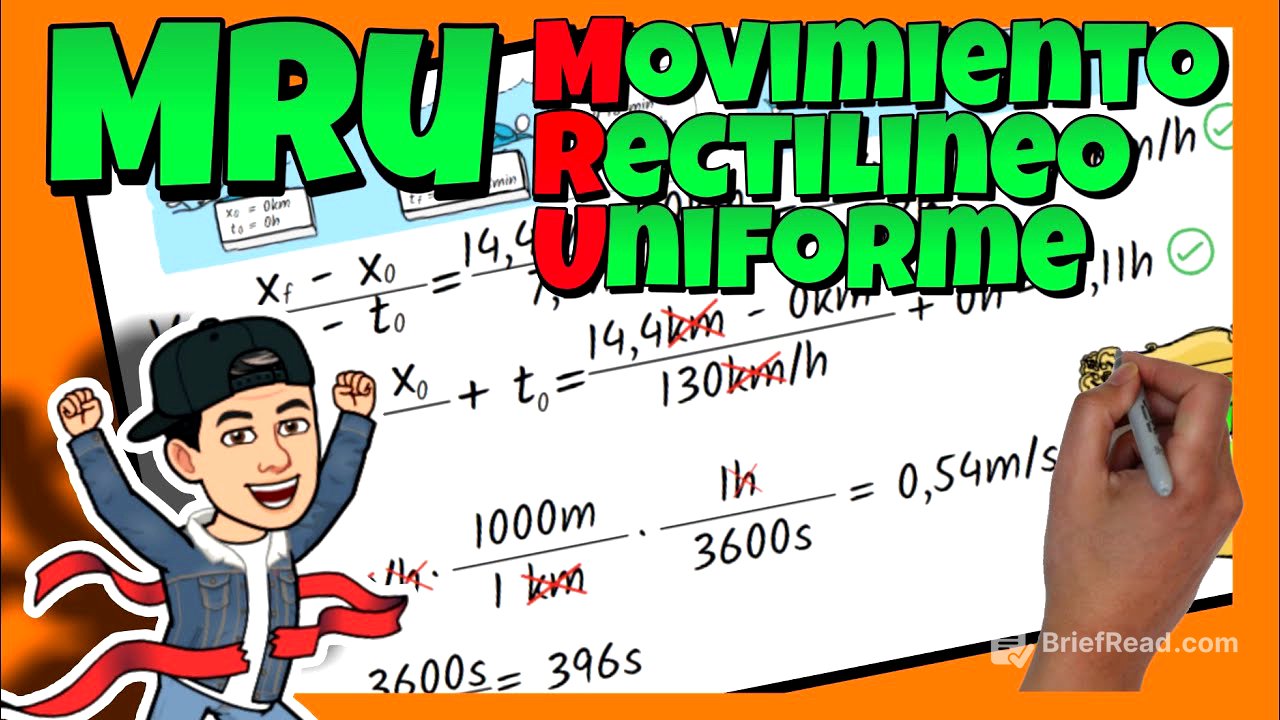 🔴 MRU MOVIMIENTO RECTILÍNEO UNIFORME | 🚗 Explicación fórmulas y ejercicios