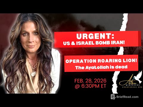 URGENT Broadcast: US & ISRAEL BOMB IRAN! Operation Roaring Lion, The Ayatollah is dead!