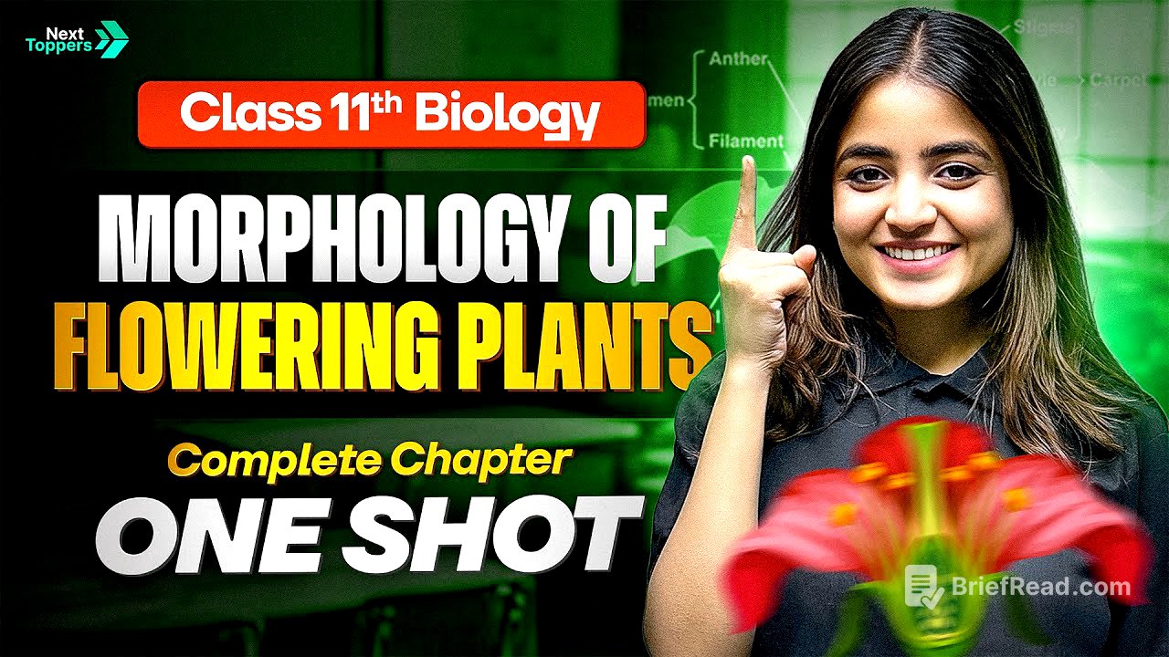 Morphology of Flowering Plants Class 11 One Shot | 11th Biology Chapter-5 Revision | CBSE 2025-26