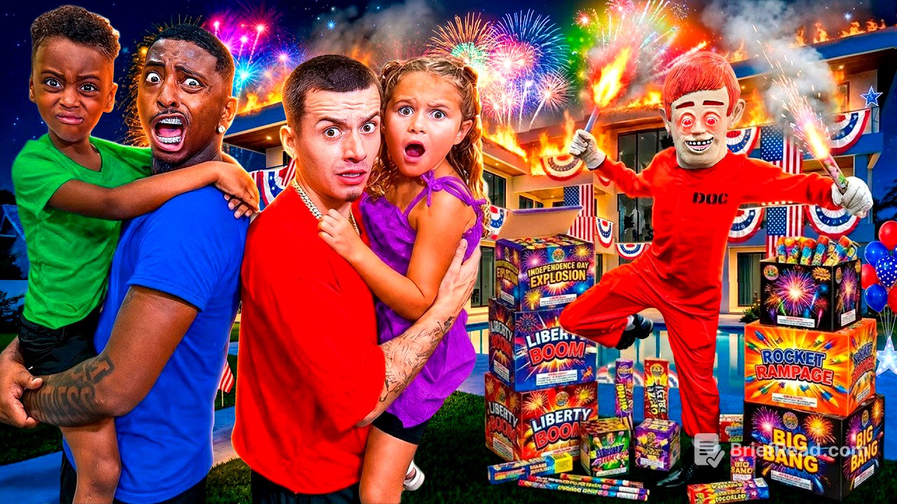 THE CREEPY MAN CRASHED OUR 4TH OF JULY PARTY!