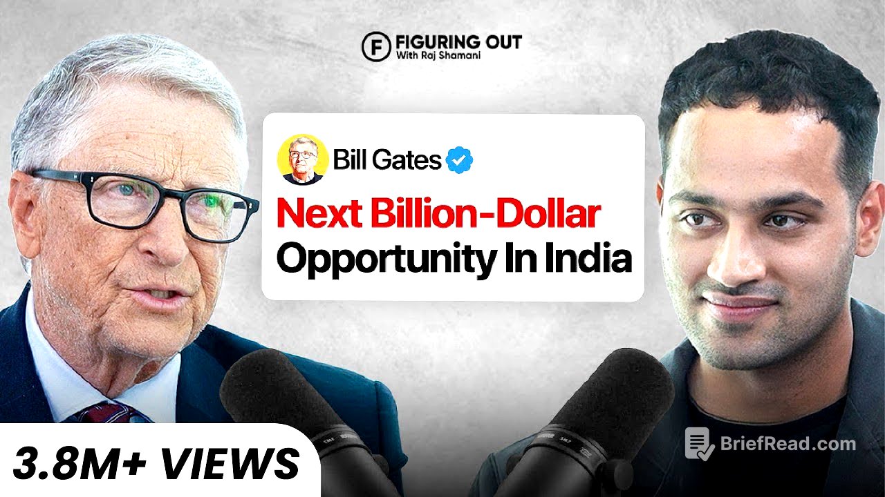 Bill Gates on India, Billion-Dollar Business Opportunities, PM Modi & Children | FO335 Raj Shamani