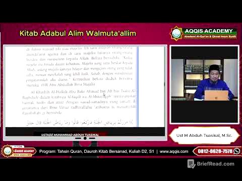 Adab Alim Wal Muta'alim Imam Nawawi 8-15