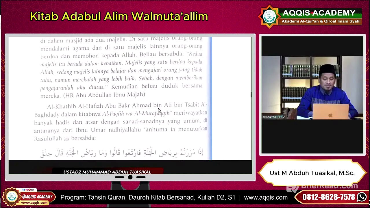 Adab Alim Wal Muta'alim Imam Nawawi 8-15