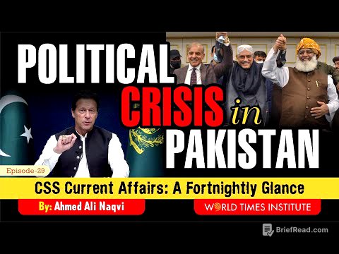 Political Crisis In Pakistan  | CSS Current Affairs | Ep 29 | Ahmed Ali Naqvi WTI
