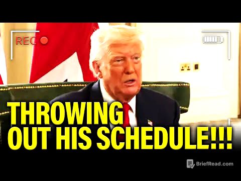 Trump RETURNS to DC IN PANIC and THROWS AWAY Schedule