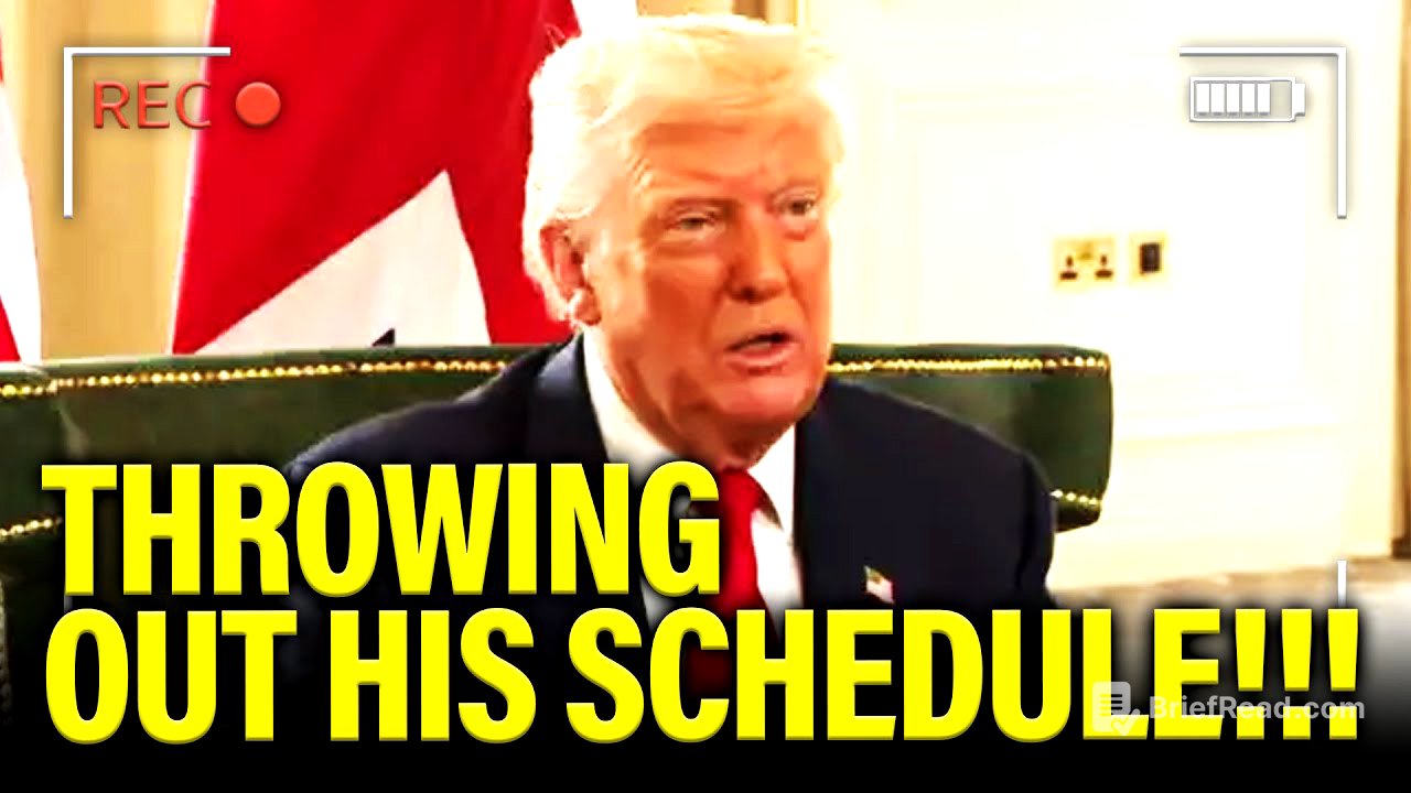 Trump RETURNS to DC IN PANIC and THROWS AWAY Schedule