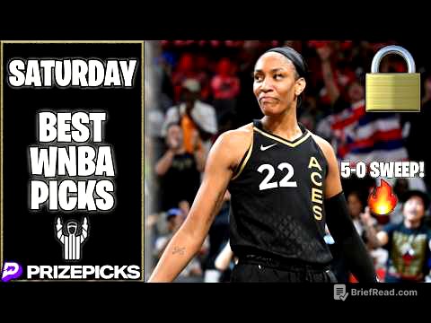 (5-0 SWEEP🧹) BEST WNBA PRIZEPICKS | SATURDAY| 08/15/26 | FREE WNBA PICKS Predictions, & Player Props