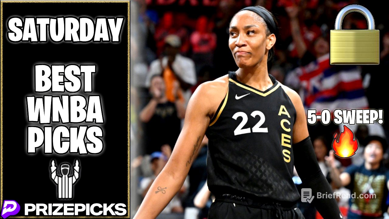 (5-0 SWEEP🧹) BEST WNBA PRIZEPICKS | SATURDAY| 08/15/26 | FREE WNBA PICKS Predictions, & Player Props