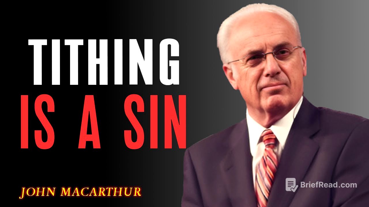 IS TITHING A SIN? A BIBLICAL TRUTH | JOHN MACARTHUR