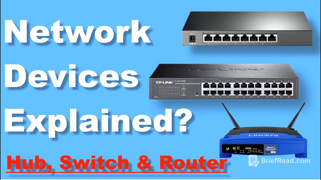 Hub, Switch & Router Explained - What's the difference?  Network devices explained