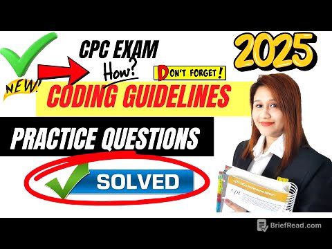 CODING GUIDELINES for CPC EXAM 2025 | Medical Coding