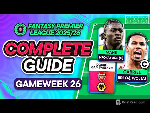 FPL GW26 COMPLETE GUIDE ⁉️ Triple Captain Gabriel? 🔴 | Fantasy Premier League Tips 2025/26
