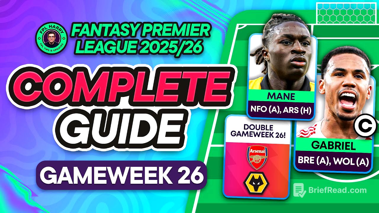 FPL GW26 COMPLETE GUIDE ⁉️ Triple Captain Gabriel? 🔴 | Fantasy Premier League Tips 2025/26