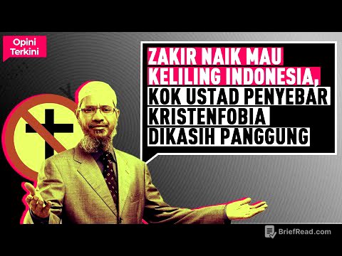 ZAKIR NAIK MAU KELILING INDONESIA, KOK USTAD PENYEBAR KRISTENFOBIA DIKASIH PANGGUNG I Opini Terkini