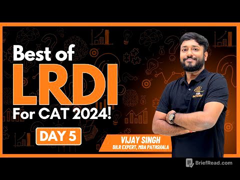 CAT 2024 | Best of LRDI | CAT 17 - S2 - Dorms Set | Day 05 | Vijay Sir | #cat2024