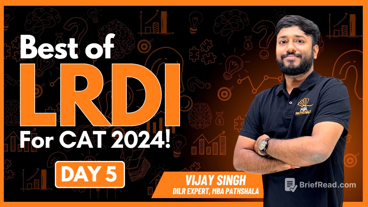 CAT 2024 | Best of LRDI | CAT 17 - S2 - Dorms Set | Day 05 | Vijay Sir | #cat2024