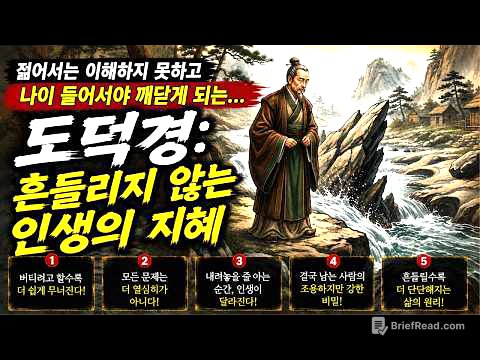 젊어서는 이해하지 못하고나이 들어서야 깨닫게 되는…도덕경: 흔들리지 않는 인생의 지혜 | 역사인물 | 중국역사 | 시니어역사 | 오디오북