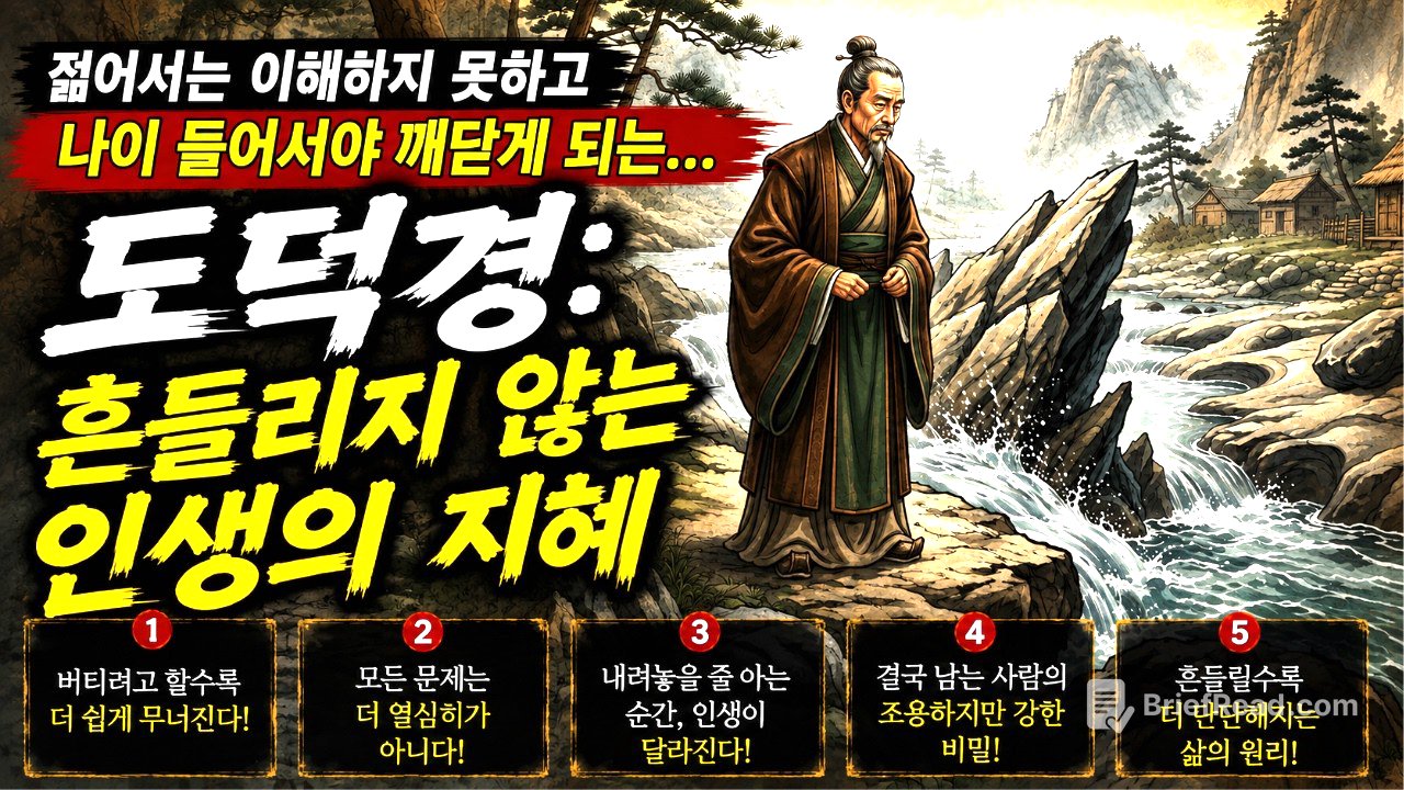젊어서는 이해하지 못하고나이 들어서야 깨닫게 되는…도덕경: 흔들리지 않는 인생의 지혜 | 역사인물 | 중국역사 | 시니어역사 | 오디오북
