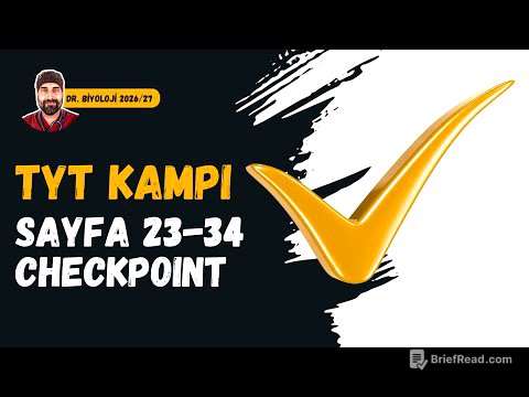 Organik Bileşikler Checkpoint | Biyoloji 2026-2027 | Dr. Biyoloji