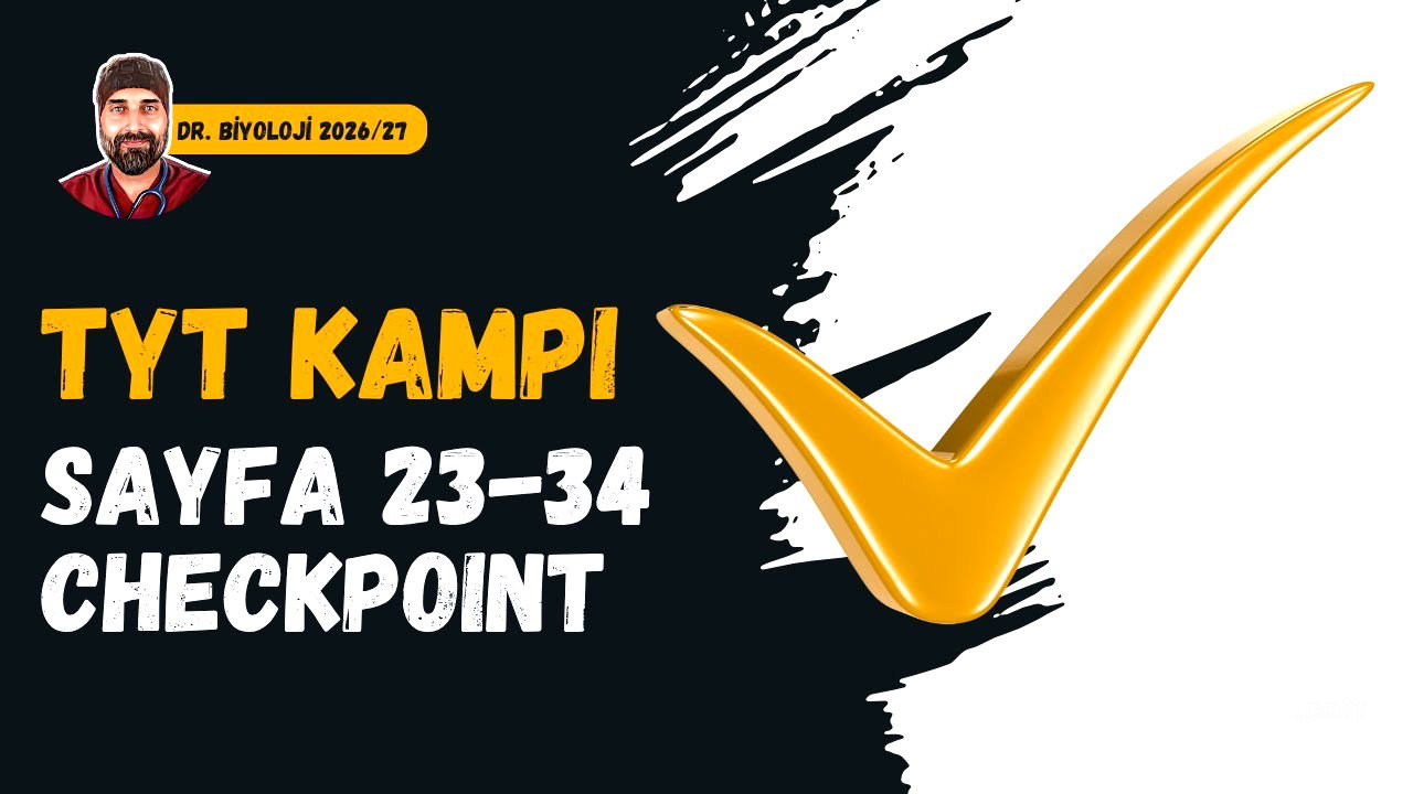 Organik Bileşikler Checkpoint | Biyoloji 2026-2027 | Dr. Biyoloji