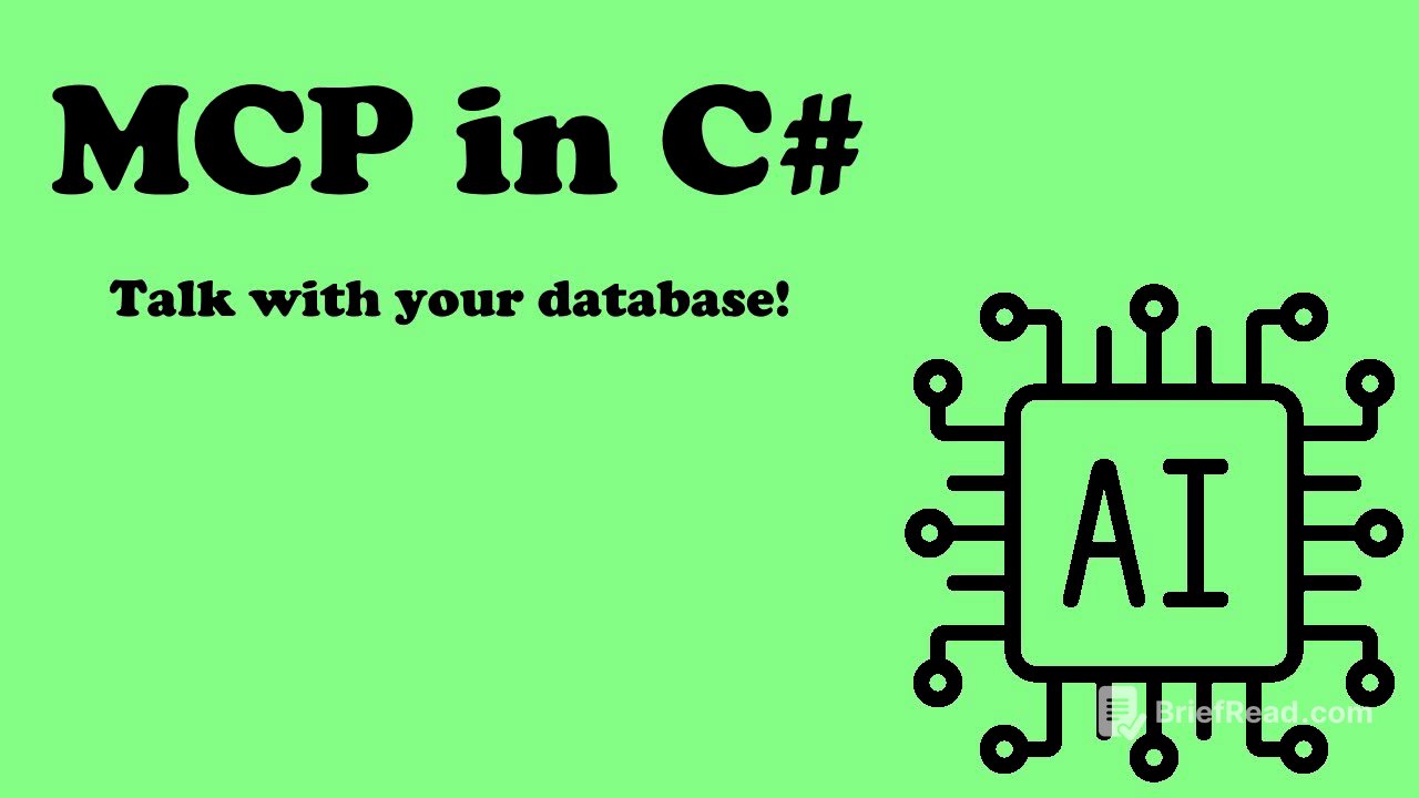 MCP (Model Context Protocol) in C# - Talk with your database!