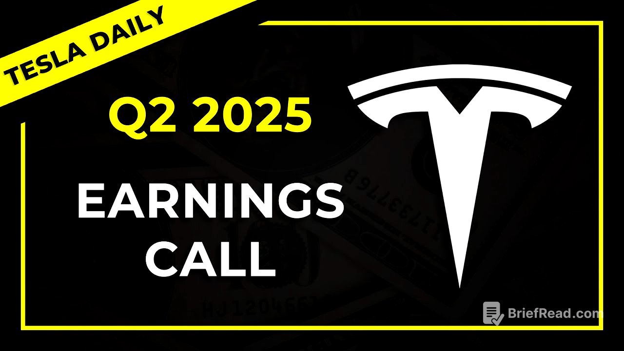 Live: Tesla Q2 Earnings Call 2025 (TSLA)