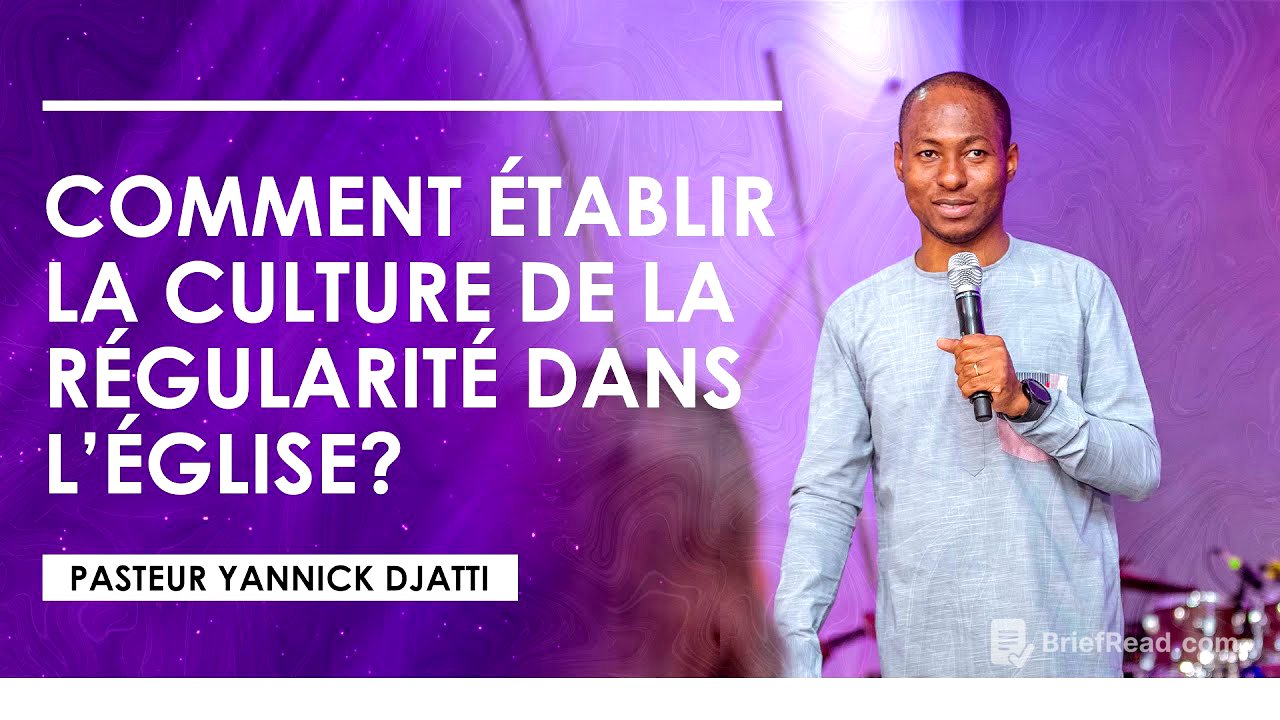 COMMENT ETABLIR LA CULTURE DE LA REGULARITE DANS UNE EGLISE