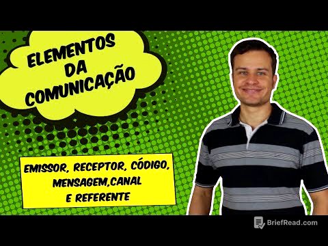 LÍNGUA PORTUGUESA: ELEMENTOS DA COMUNICAÇÃO - EMISSOR, RECEPTOR, CÓDIGO, MENSAGEM, CANAL E REFERENTE