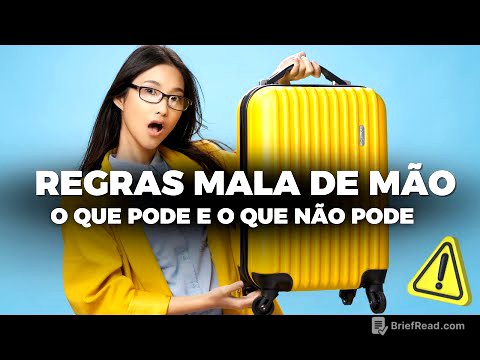 MALA DE MÃO: REGRAS 2024 2025 I O QUE PODE LEVAR NA MALA DE MÃO I O QUE NÃO PODE LEVAR NO AVIÃO