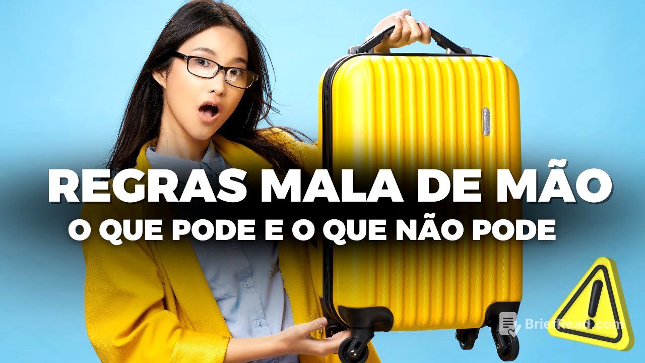 MALA DE MÃO: REGRAS 2024 2025 I O QUE PODE LEVAR NA MALA DE MÃO I O QUE NÃO PODE LEVAR NO AVIÃO