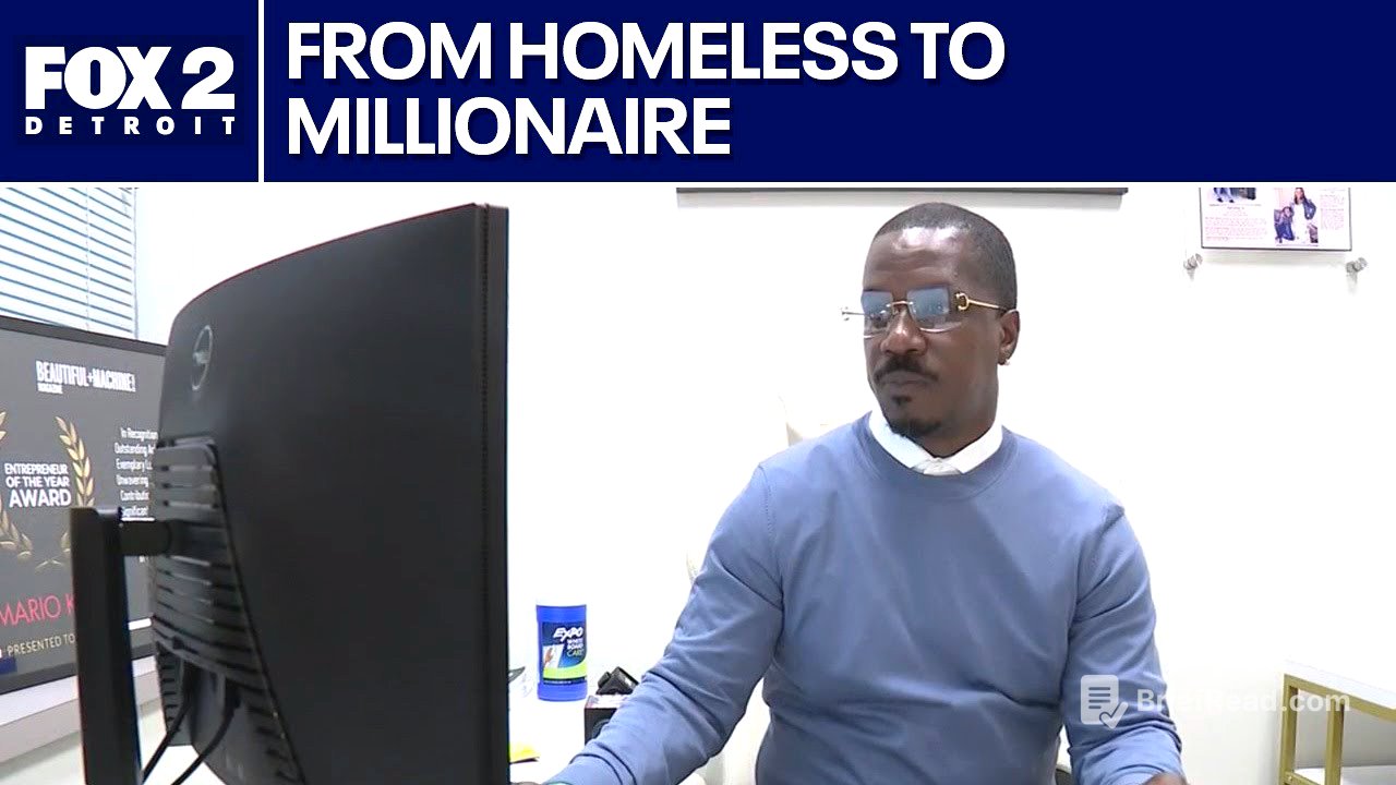 Meet the Detroit man who went from homeless to millionaire
