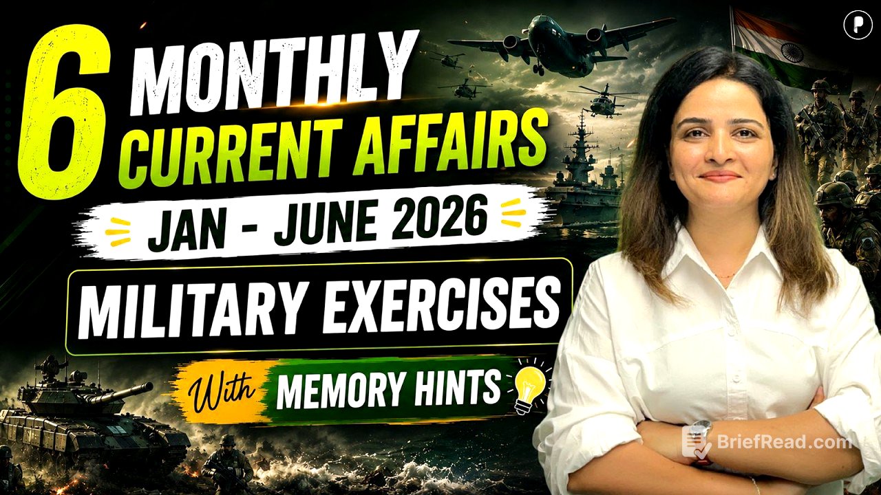 6 Months Current Affairs 2026 | Military Exercise Jan – June with Memory Tricks