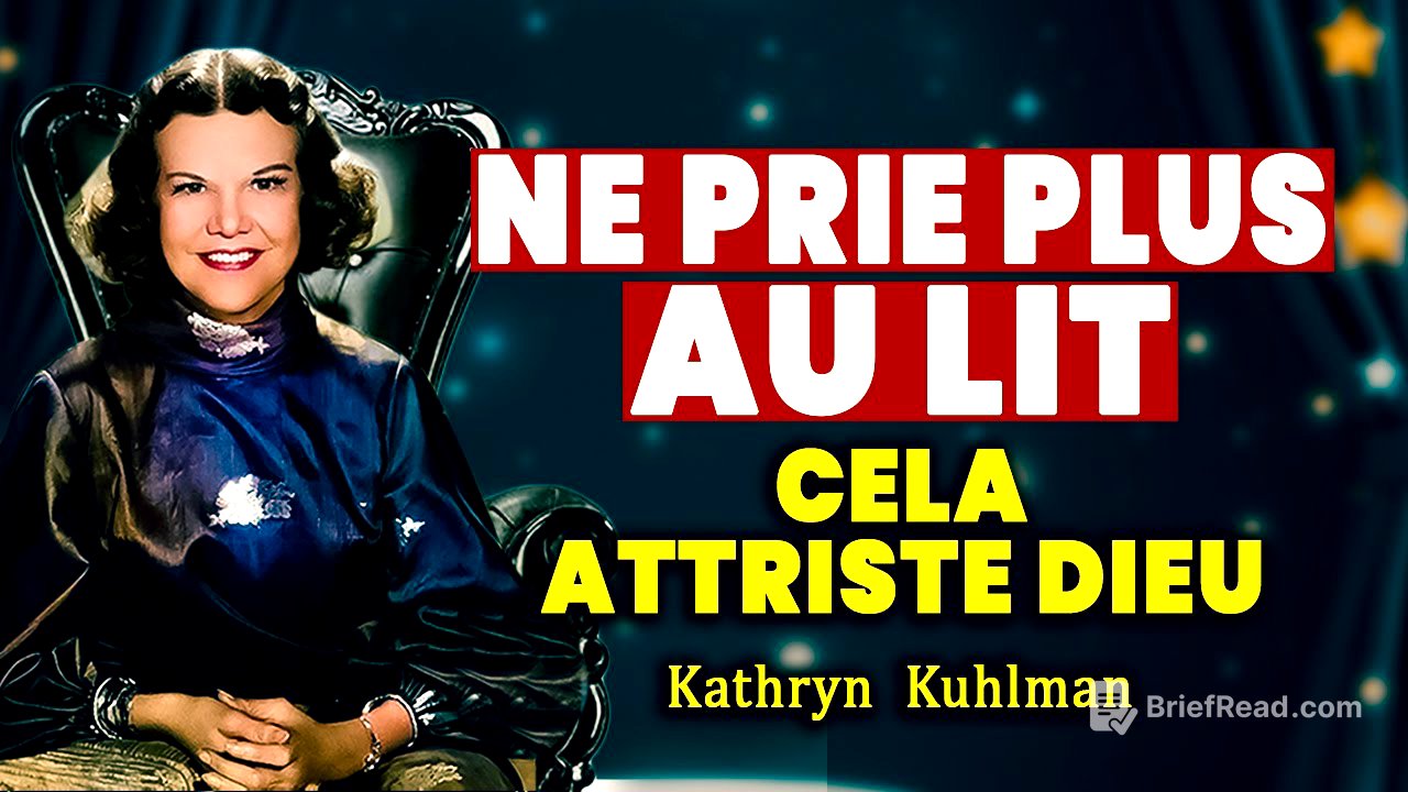 La prière au lit t’affaiblit spirituellement ? Voici la révélation de Kathryn Kuhlman