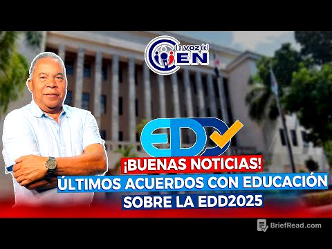 ¡BUENAS NOTICIAS! ÚLTIMOS ACUERDOS CON EDUCACIÓN SOBRE LA EDD2025