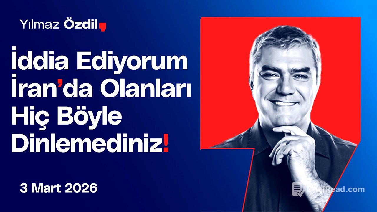 İddia Ediyorum İran'da Olanları Hiç Böyle Dinlemediniz! - Yılmaz Özdil