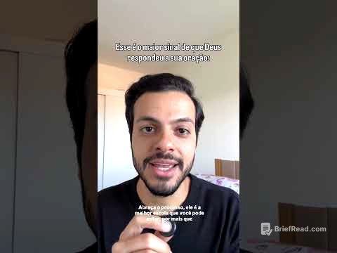 O sinal de que Deus respondeu a sua oração