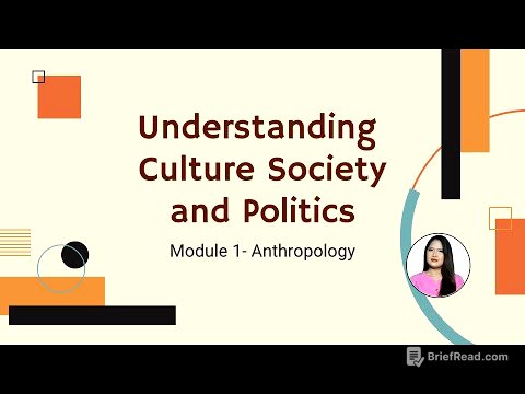 UCSP #1 Anthropology | Understanding Culture, Society, and Politics Module 1