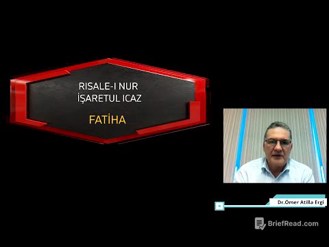 ENGLISH RİSALE-I NUR IŞARATÜL ICAZ  'FATIHA'  Dr Ömer ATİLLA ERGİ