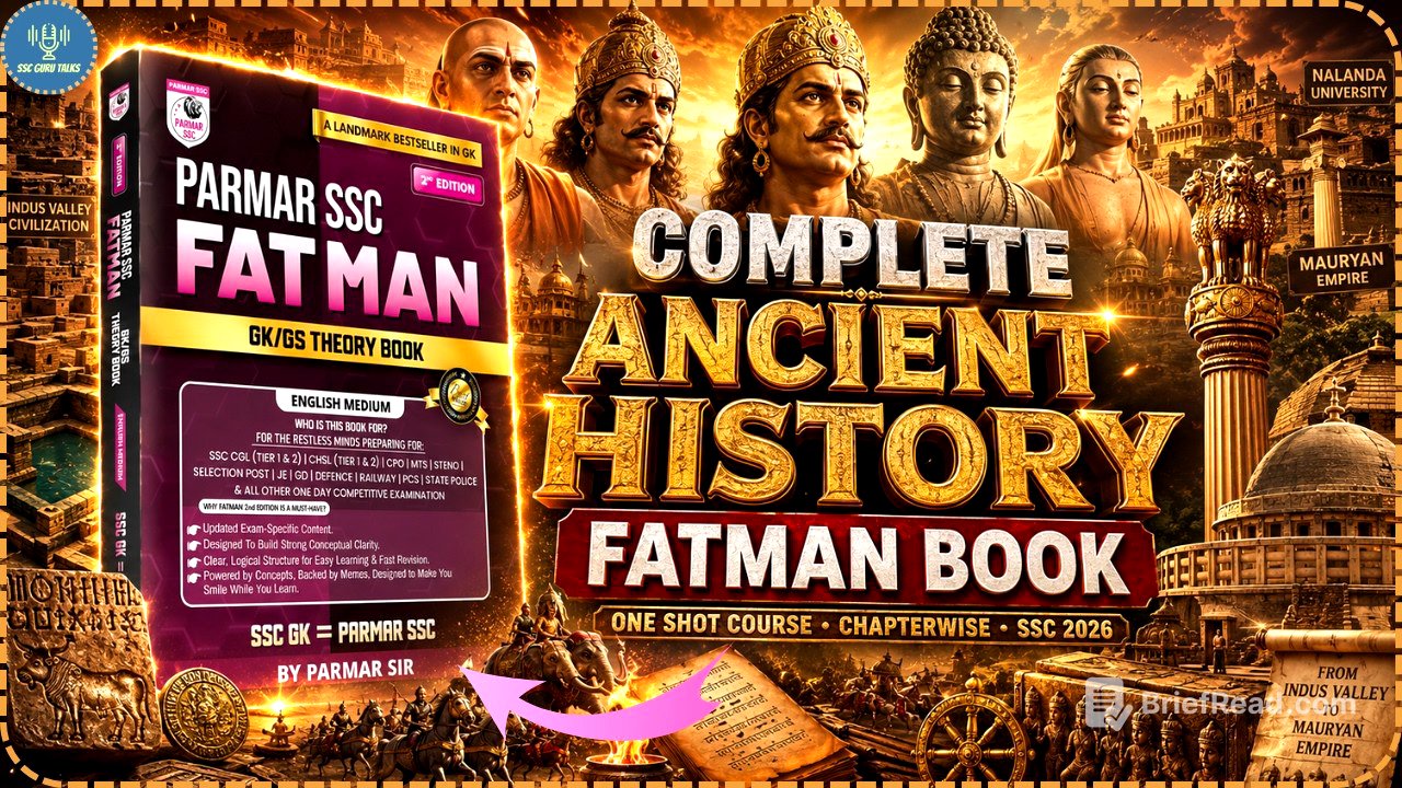 👉 Complete Ancient History in One Shot 🔥 | Parmar SSC FATMAN Book | SSC CGL/CHSL 2026 Preparation